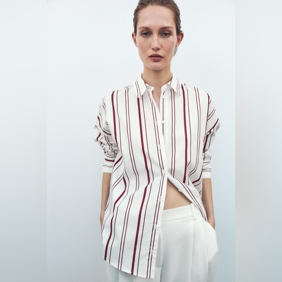 Bershka Tops - BERSHKA striped button down